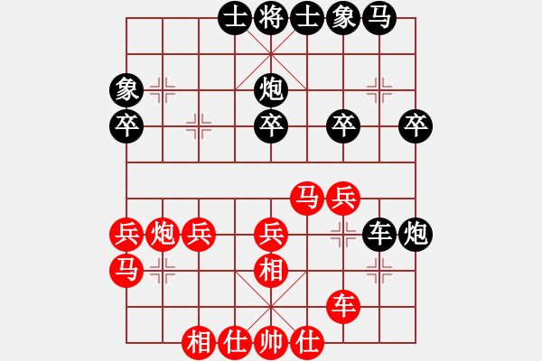 象棋棋譜圖片：2931局 C60-五七炮對屏風馬-小蟲引擎25層 紅先和 巫師-小蟲 - 步數(shù)：40 