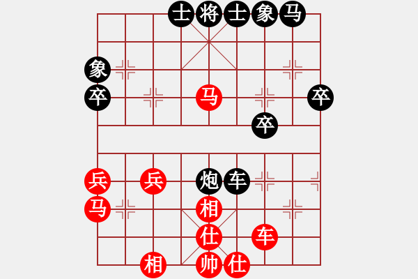 象棋棋譜圖片：2931局 C60-五七炮對屏風馬-小蟲引擎25層 紅先和 巫師-小蟲 - 步數(shù)：50 