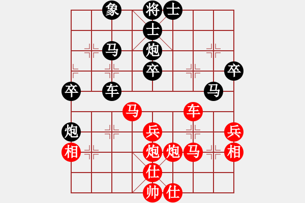 象棋棋譜圖片：夜郎游客(5段)-負(fù)-天門(mén)曲波(9級(jí)) - 步數(shù)：40 