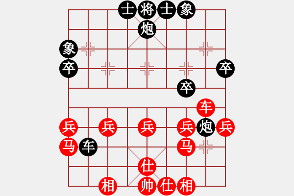 象棋棋譜圖片：快樂王子(1段)-勝-磨爾(3段) - 步數(shù)：40 