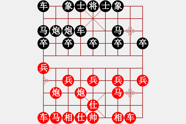 象棋棋譜圖片：過(guò)宮炮對(duì)橫車 （車9進(jìn)2） 帥哥少生(9段)-負(fù)-玄天邪帝(9段) - 步數(shù)：10 