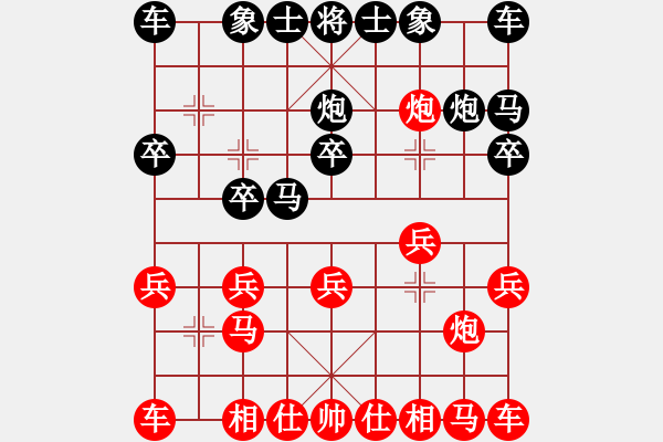 象棋棋譜圖片：醉是情中人[584522710] -VS- 橫才俊儒[292832991] - 步數(shù)：10 