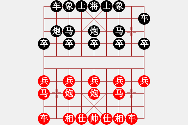 象棋棋谱图片：柳大华 先和 李义庭 - 步数：10 