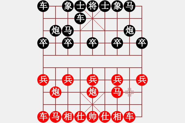 象棋棋谱图片：鬼才淡定(5r)-负-刘一诺(3段) - 步数：10 