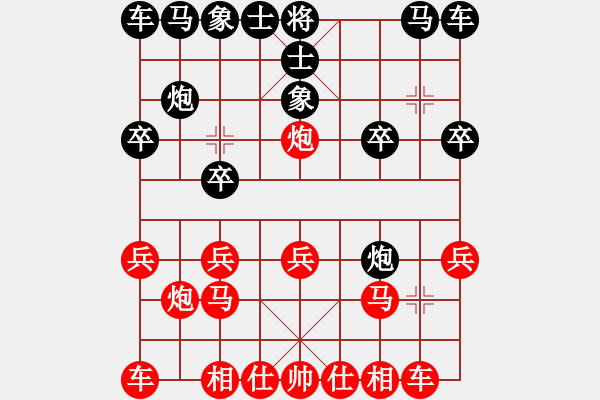 象棋棋譜圖片：bbboy002[紅] -VS- 000棋逢對(duì)手[黑] - 步數(shù)：10 