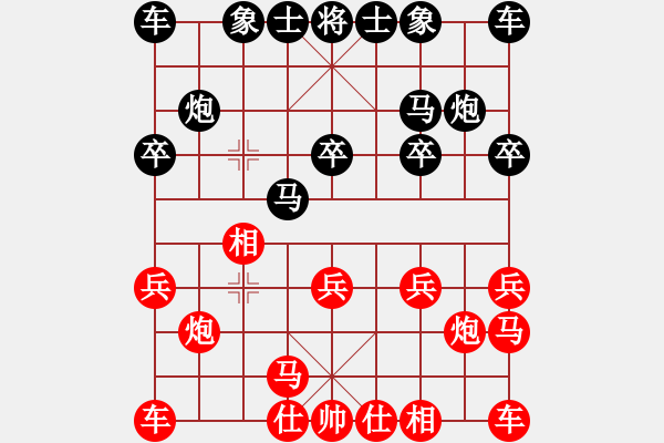 象棋棋譜圖片：嘴角揚(yáng)揚(yáng)[50129759] -VS- 醉紅塵[122750359] - 步數(shù)：10 