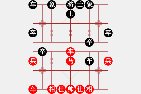 象棋棋谱图片：谢尚有 先和 吕载 - 步数：40 