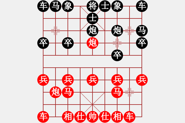 象棋棋譜圖片：2015.6.12.1櫻園街甄永強先負老崔.pgn - 步數(shù)：10 