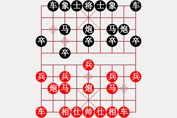 象棋棋譜圖片：11256局 D51-中炮緩開(kāi)車(chē)對(duì)后補(bǔ)列炮-小蟲(chóng)引擎24層 紅先負(fù) 旋九專(zhuān)雙核-大師 - 步數(shù)：10 