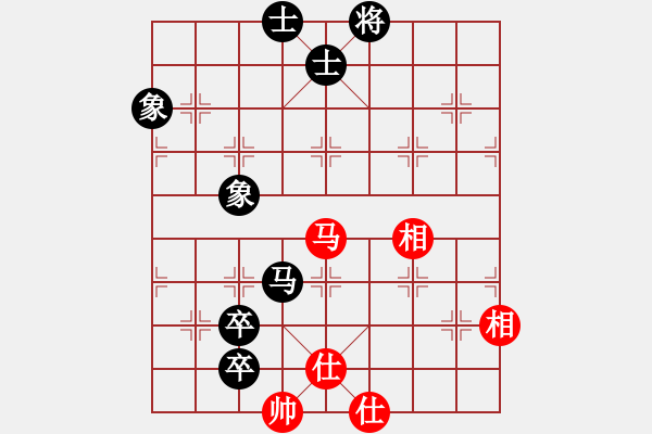 象棋棋譜圖片：hanklin(3段)-和-天兵阿安(6段) - 步數(shù)：100 