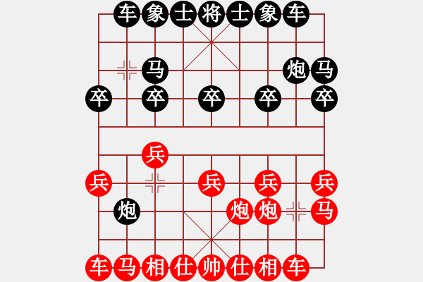 象棋棋譜圖片：無棣縣隊 田國強(qiáng) 負(fù) 濟(jì)南市 趙勇霖 - 步數(shù)：10 