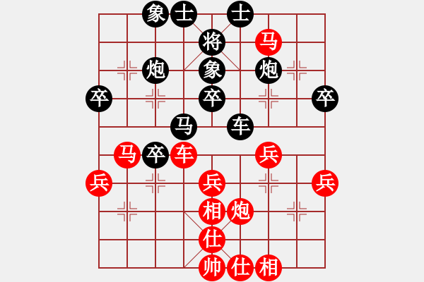 象棋棋譜圖片：棋友-魚鳥[575644877] -VS- 天下無雙[249662583] - 步數(shù)：40 