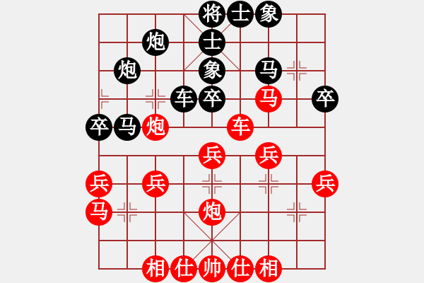 象棋棋谱图片：Phao dau doi BPM tien choi M3.4 som - 步数：30 