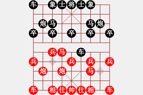 象棋棋譜圖片：熱血盟_象棋教父[紅] -VS- 狂徒夜磨刀[黑] - 步數(shù)：10 