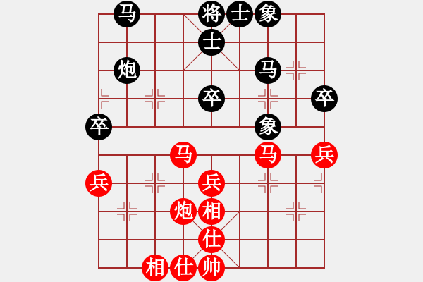 象棋棋譜圖片：150822 第6輪 東馬 沈毅豪 和 印尼 崔航 - 步數(shù)：40 