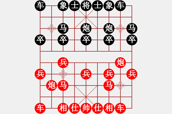 象棋棋譜圖片：閃電[1219979398] 負 芳棋(純?nèi)讼缕?[893812128] - 步數(shù)：10 