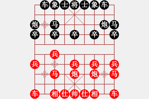 象棋棋譜圖片：悟智(4段)-勝-大連益春堂(4段)中炮對(duì)左三步虎 - 步數(shù)：10 