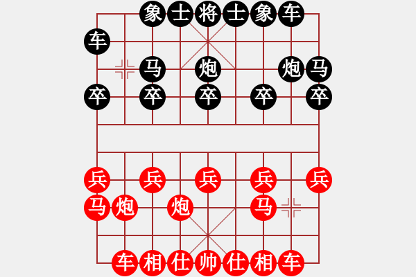 象棋棋譜圖片：濰坊衛(wèi)校[紅] -VS- 天馬行空[黑] - 步數(shù)：10 