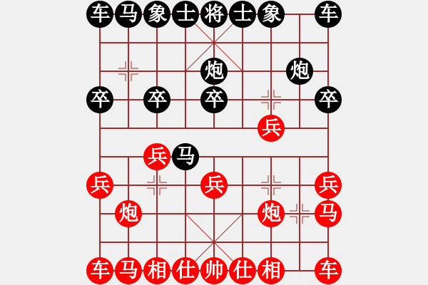 象棋棋譜圖片：萬有引力(4段)-勝-日日輸棋(1段) - 步數(shù)：10 