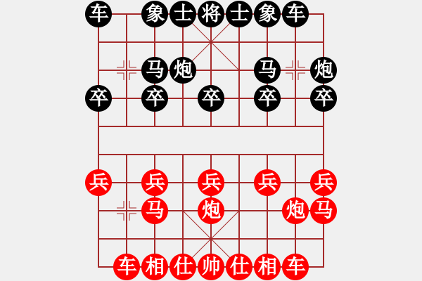 象棋棋譜圖片：abcdxba(8段)-勝-西白虎(月將) - 步數(shù)：10 