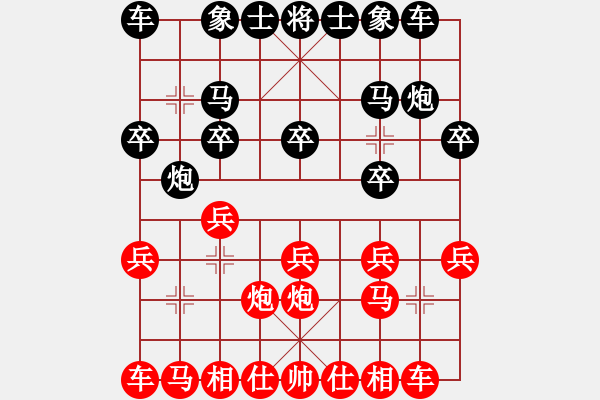 象棋棋譜圖片：lulu123456789[紅] -VS- bbboy002[黑] - 步數(shù)：10 