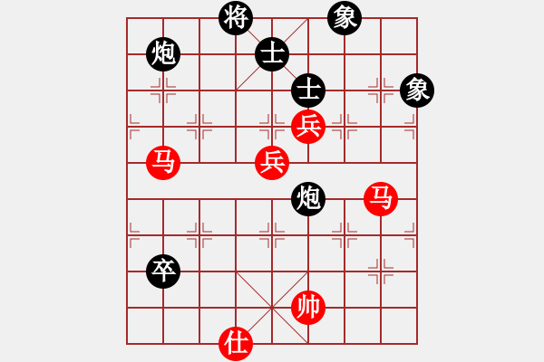 象棋棋譜圖片：賭郎(9段)-和-鶴城蒙面人(月將) - 步數(shù)：100 