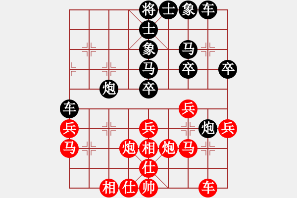 象棋棋譜圖片：炫鋒比賽一(5r)-勝-斧頭追命(5r) - 步數(shù)：30 