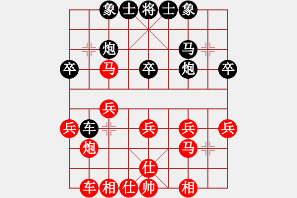 象棋棋譜圖片：高歌[1106571213] -VS- 橫才俊儒[292832991] - 步數(shù)：28 