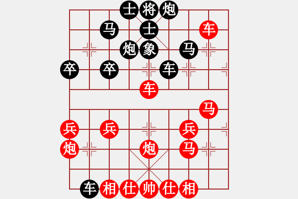 象棋棋譜圖片：橫才俊儒[292832991] -VS- 射手[469194594]（挺進(jìn)中原） - 步數(shù)：40 