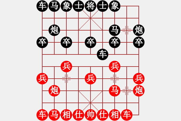 象棋棋谱图片：徐良进 先和 毛金威 - 步数：10 