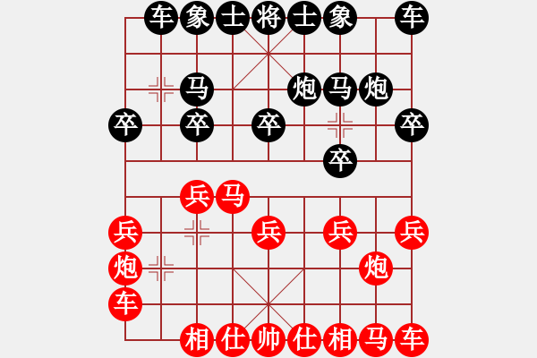 象棋棋譜圖片：第9輪 鷹潭 鄧志強 先和 新余 付貝貝 - 步數：10 