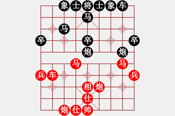 象棋棋譜圖片：特級(jí)草民(9星)-勝-弈林軍(9星) - 步數(shù)：40 