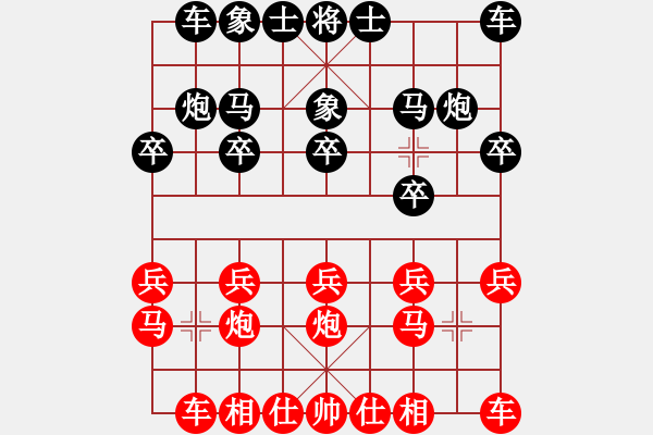 象棋棋譜圖片：西藏自治區(qū)體育局 黃文俊 勝 中國棋院杭州分院 杜晨昊 - 步數(shù)：10 