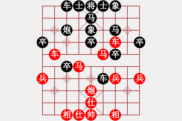 象棋棋譜圖片：習(xí)慣成自然(8段)-勝-塞外孤狼(3段) - 步數(shù)：40 