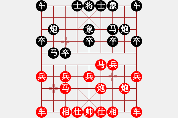 象棋棋譜圖片：黃金瓜(月將)-負(fù)-殘雪無痕(7段) - 步數(shù)：10 