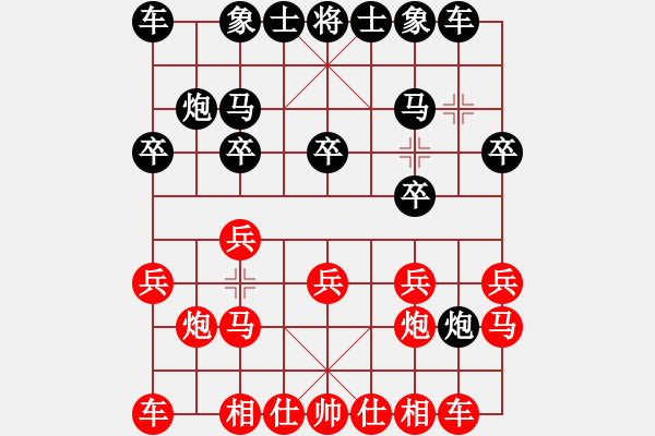 象棋棋譜圖片：紅先和 二哥 - 步數(shù)：10 