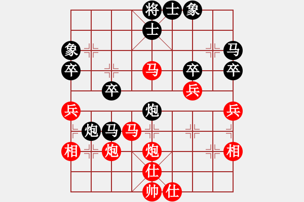 象棋棋譜圖片：《學(xué)習(xí)大師后手》56列炮雙正馬右車跨河捉兵破五七炮邊馬進(jìn)三兵 - 步數(shù)：40 