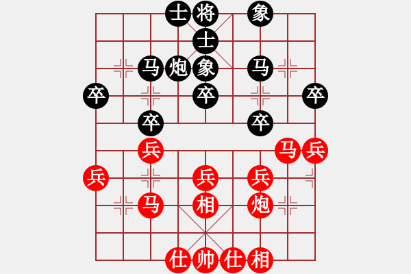 象棋棋譜圖片：第十輪3臺(tái)運(yùn)城段曉龍先和北方晉東劉建政 - 步數(shù)：30 