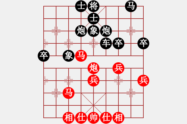 象棋棋譜圖片：2010全國(guó)象棋甲級(jí)聯(lián)賽第十七輪李林（河南）vs柳大華（湖北） - 步數(shù)：40 