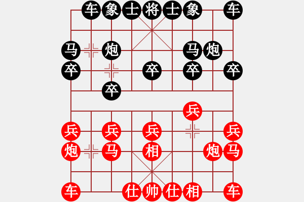 象棋棋譜圖片：芳棋(純?nèi)讼缕?[893812128] 勝 啊三[1354372494] - 步數(shù)：10 