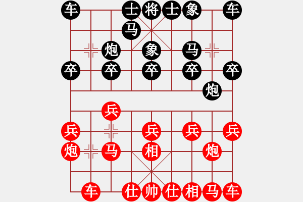 象棋棋譜圖片：八嘎喇叭奧[2823468700] -VS- 老趙[471495675] - 步數(shù)：10 