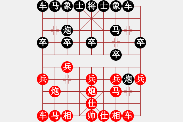 象棋棋譜圖片：小剛 -先勝- 云川水幕 - 步數(shù)：10 