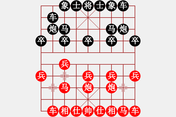 象棋棋譜圖片：象棋愛好者 VS 初級棋士 - 步數(shù)：10 