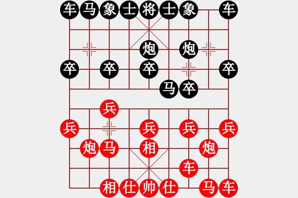 象棋棋譜圖片：qinyiqiang 和 老肖 - 步數(shù)：10 