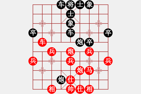 象棋棋譜圖片：chinaokok(8段)-和-碧月刀(人王) - 步數(shù)：40 