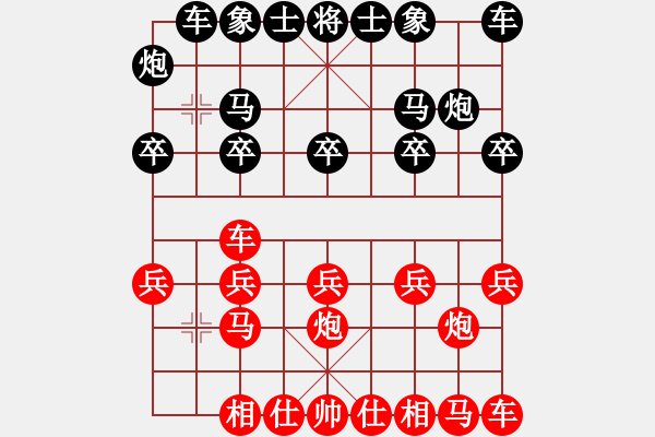 象棋棋譜圖片：八顆牙 [紅] -VS- chenxi[黑] - 步數(shù)：10 