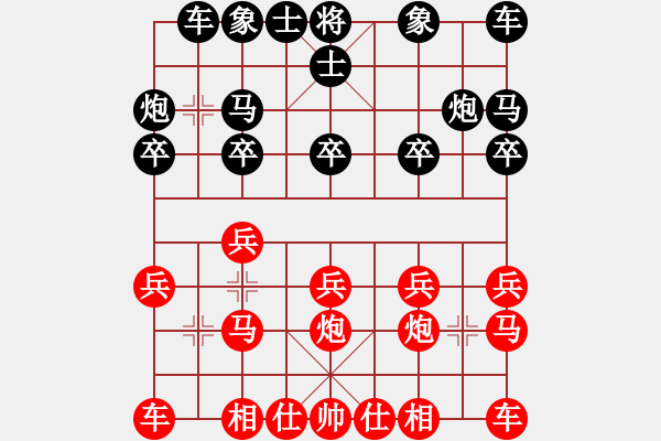 象棋棋譜圖片：《學(xué)習(xí)大師后手》邊炮單提馬后補(bǔ)中炮右車過河破中炮單提馬 - 步數(shù)：10 