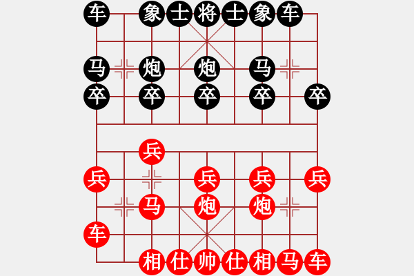 象棋棋譜圖片：風(fēng)鈴騎士888[紅] -VS- 熱血★松林妖刀[黑] - 步數(shù)：10 