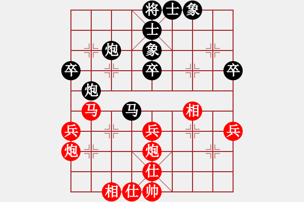 象棋棋譜圖片：南昌小糊涂(3段)-和-快意弈林(1段) - 步數(shù)：40 