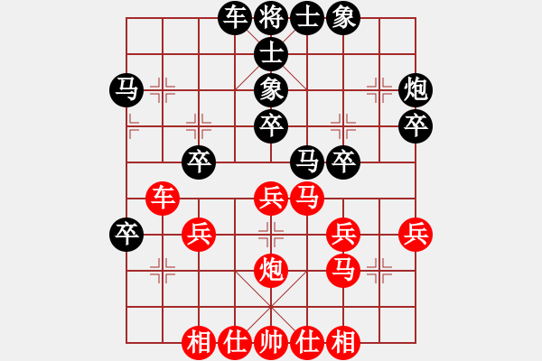 象棋棋譜圖片：iamtheking(5星)-負(fù)-cqbbjyyxf(8星) - 步數(shù)：30 